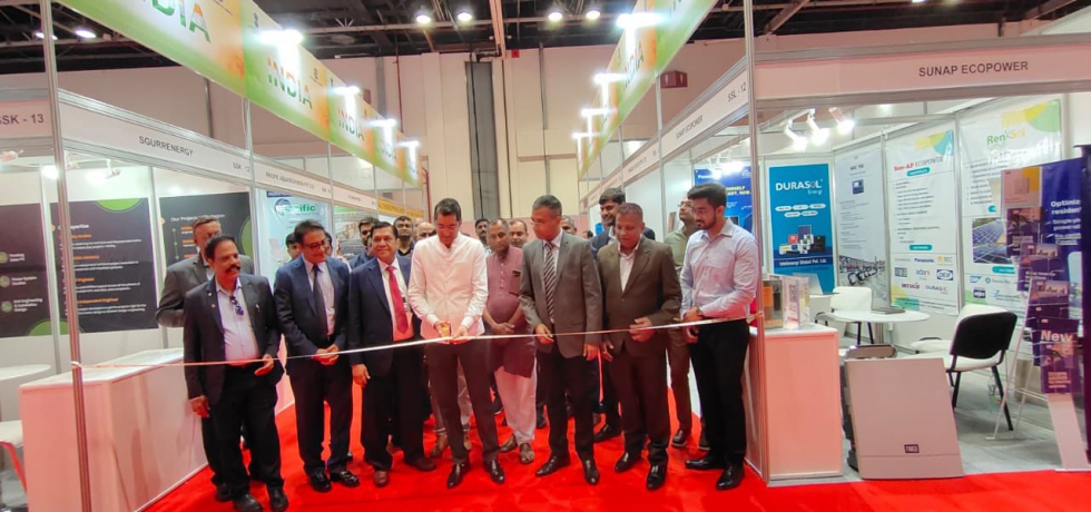 Consul General Dr. Aman Puri inaugurated India Pavilion at Wetex and Dubai Solar Show 2022. Sep 28, 2022.